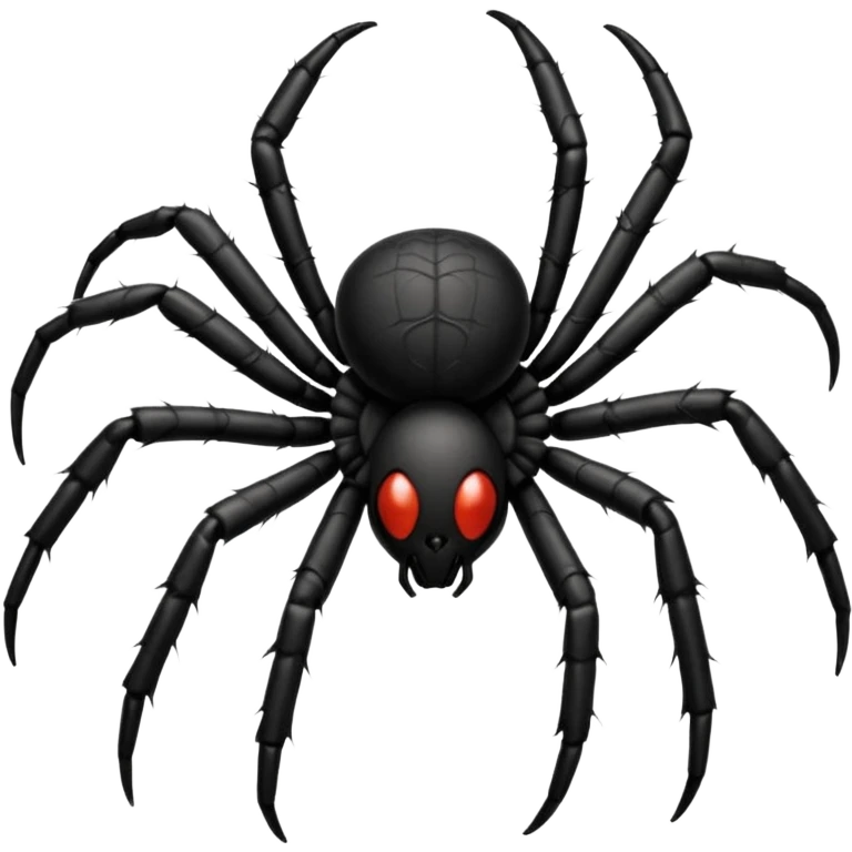 black spider emoji