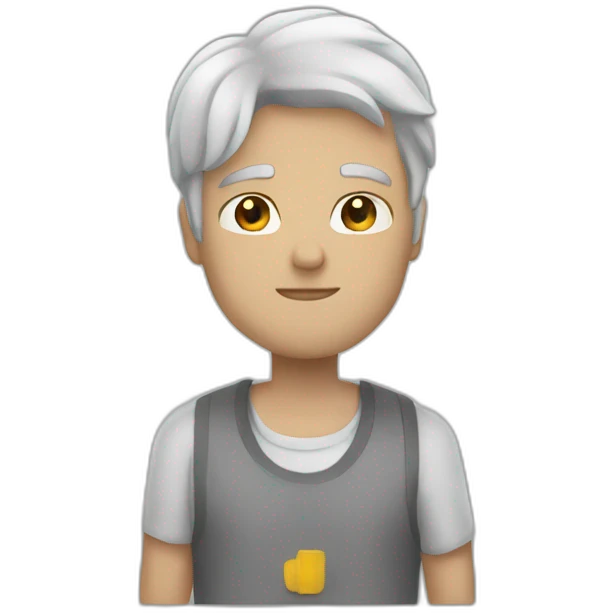 white man doing aquats emoji