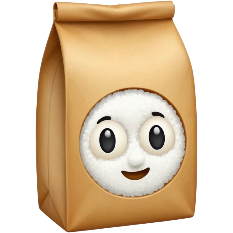 bag of white cane sugar emoji