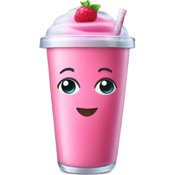 Pink smoothie emoji