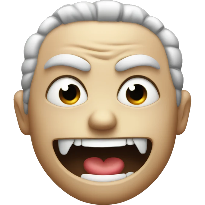 SMILE WITH ANGRY emoji