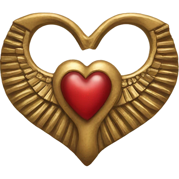 Ancient Egyptian heart  emoji