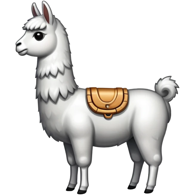 llama with steel resilient coil emoji