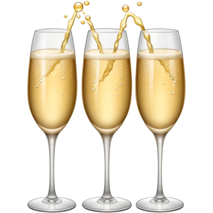 three glasses toasting emoji