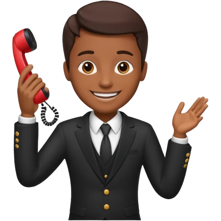 telephone handshake emoji