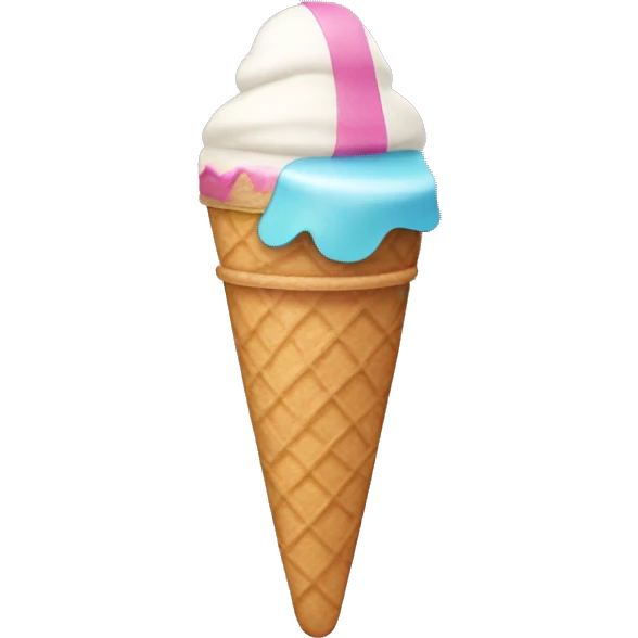 Ice cream with a surfboard  emoji