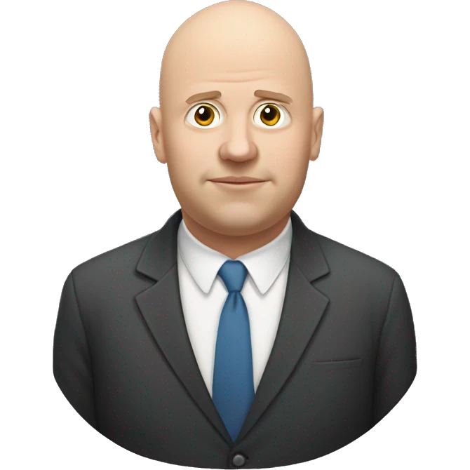 john warren white bald guy fat chubby and egg head emoji
