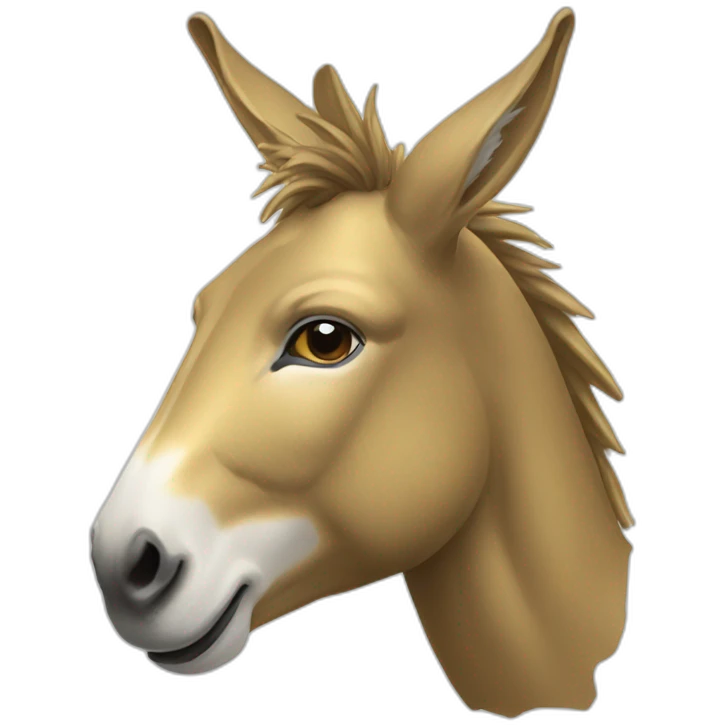 Golden donkey emoji