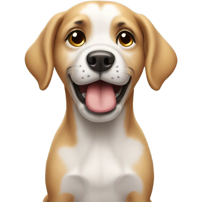 Dog saying no emoji
