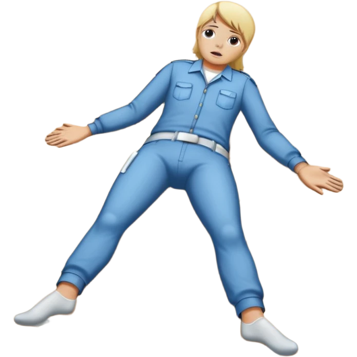 crime scene body drawing with white chlak on the floor emoji