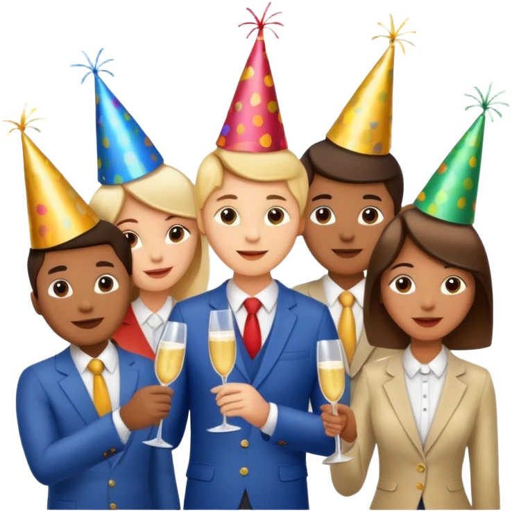 Birthday celebration at work with no phone emoji