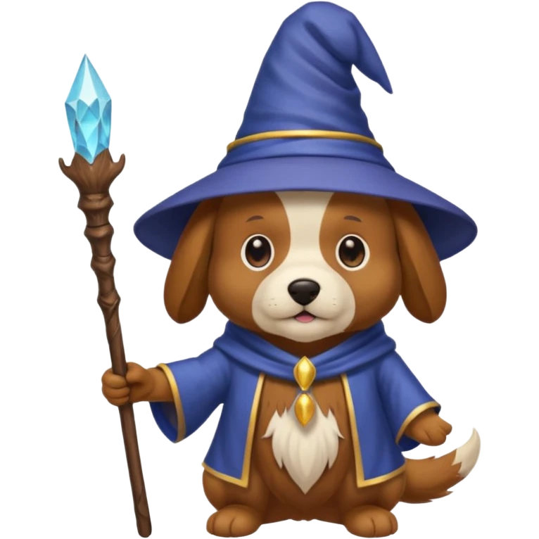 Dog wizard emoji
