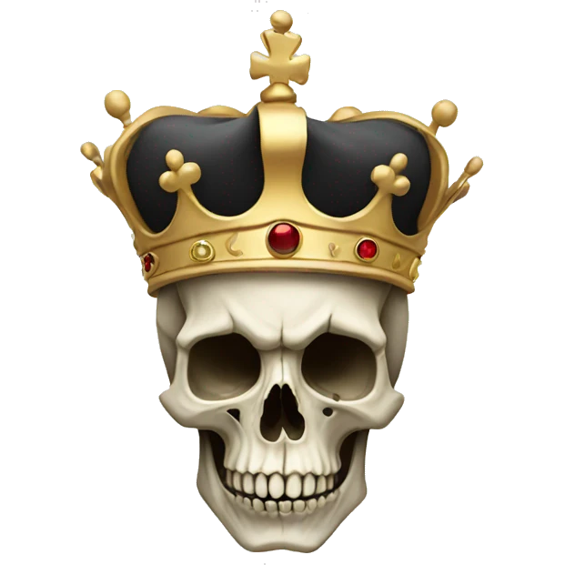 Skull and crown emoji