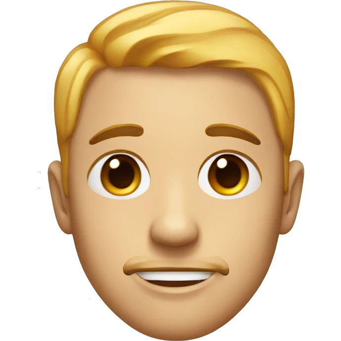 male with food on face eyes close together emoji