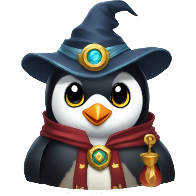 penguin mage cute little emoji