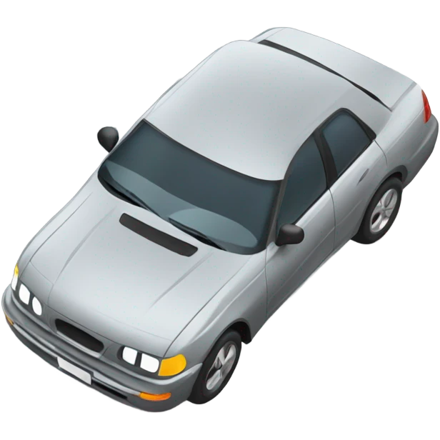 Car drifting on a road emoji