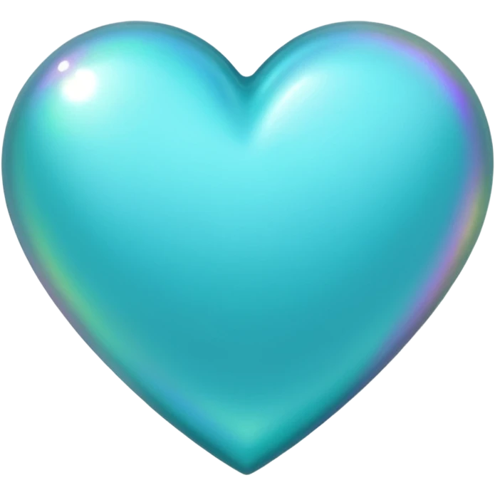 Cœur turquoise emoji