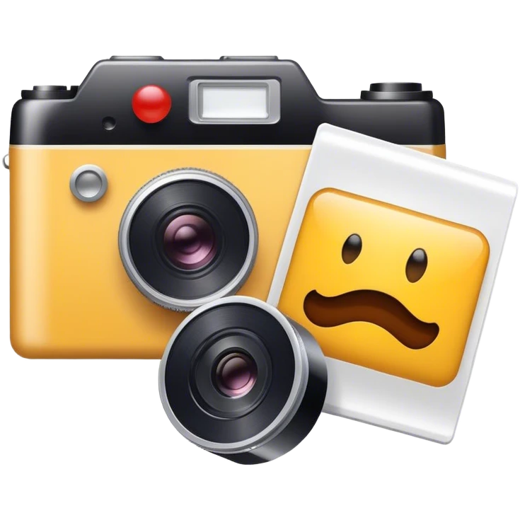 a kodak film and a fuji film emoji