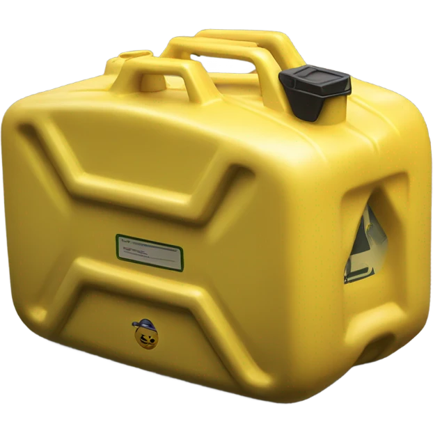 front view of yellow jerry can emoji
