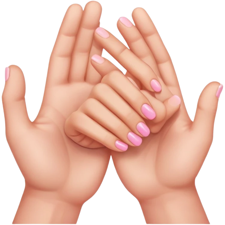 Pinkies from two hands intertwine togegher emoji