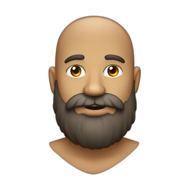 homme grosse barbe emoji