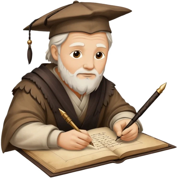ancient Feathered pen scholar emoji