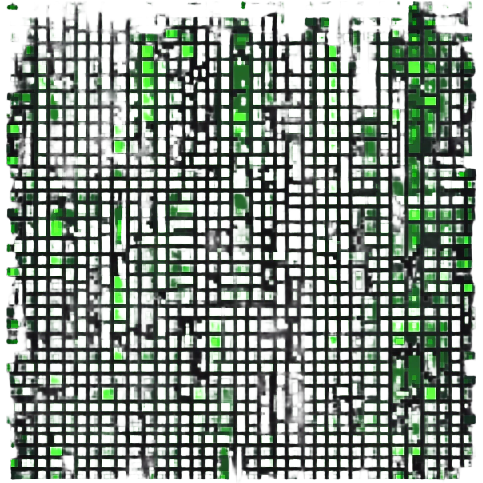 Neo from The Matrix with green digital code raining down, pixel style emoji