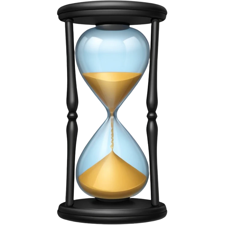black hourglass emoji