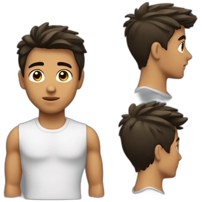 ejectutiva joven cabello corto lacio emoji