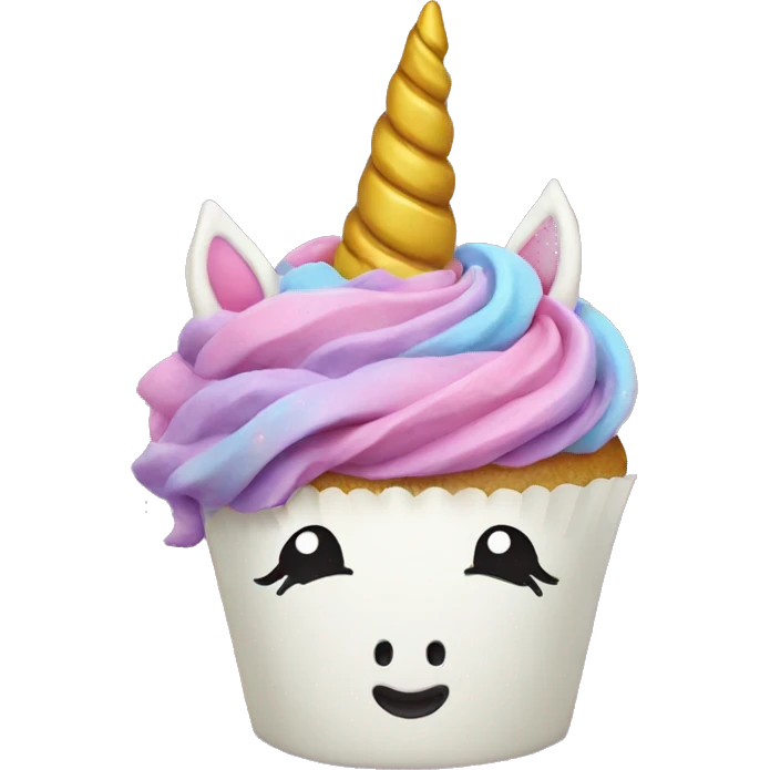 Unicorn cupcake  emoji