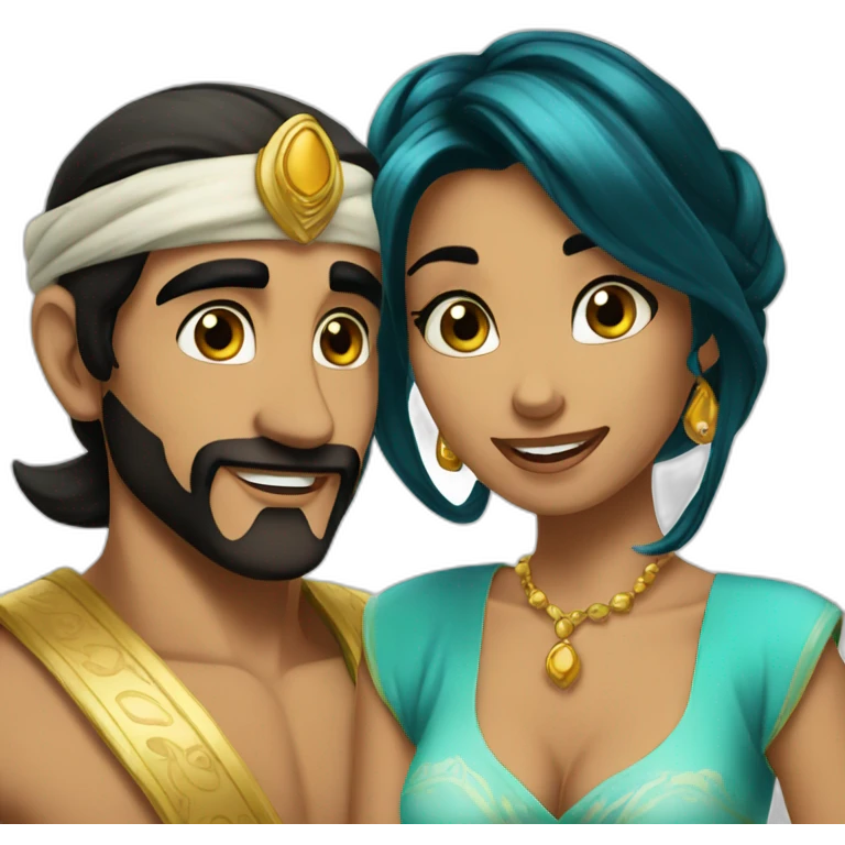 Aladin et jasmine emoji