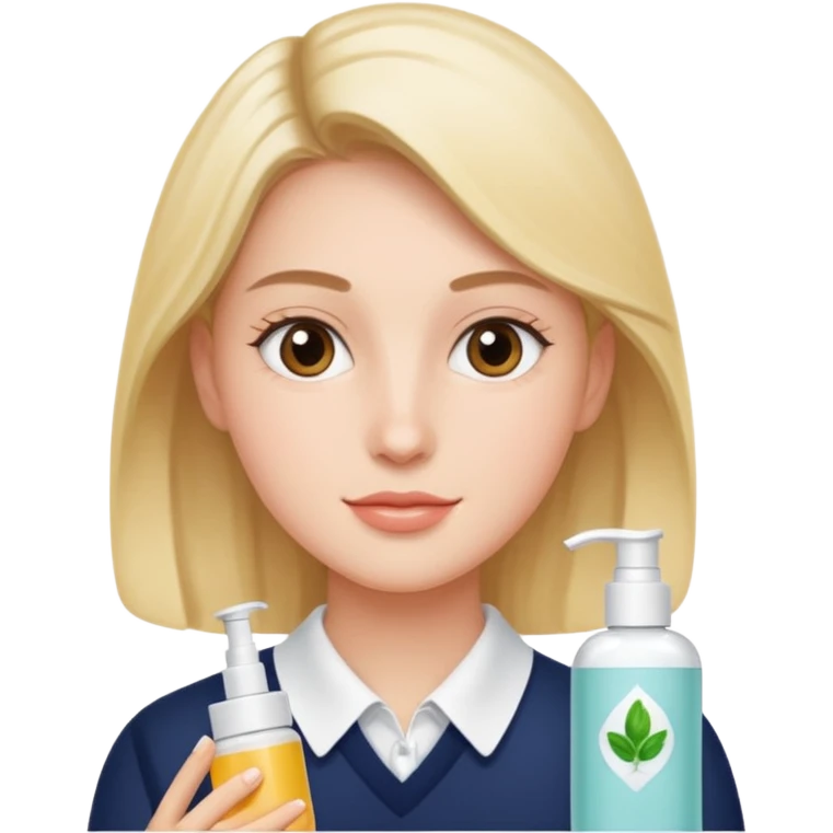 Cute preppy skincare emoji
