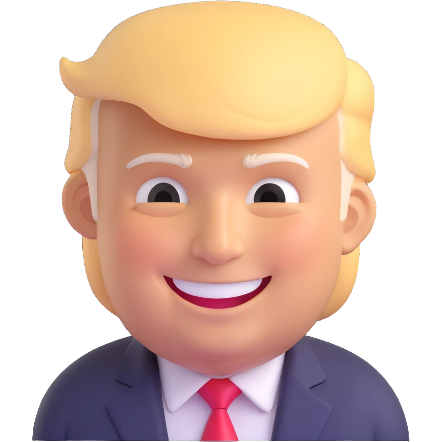 Trump smiles emoji