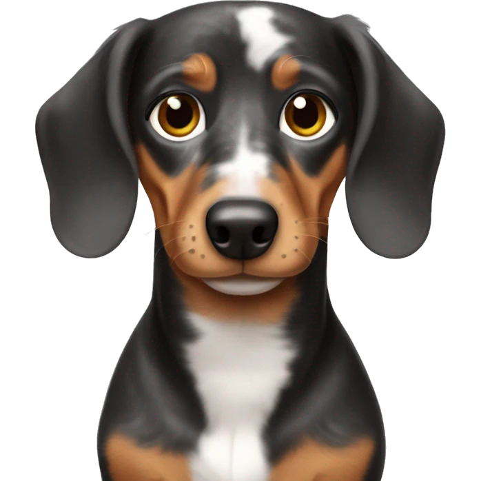 Dachshund merle emoji emoji