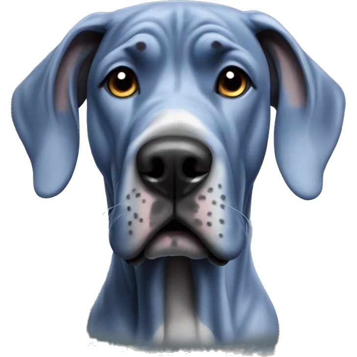 blue great dane emoji