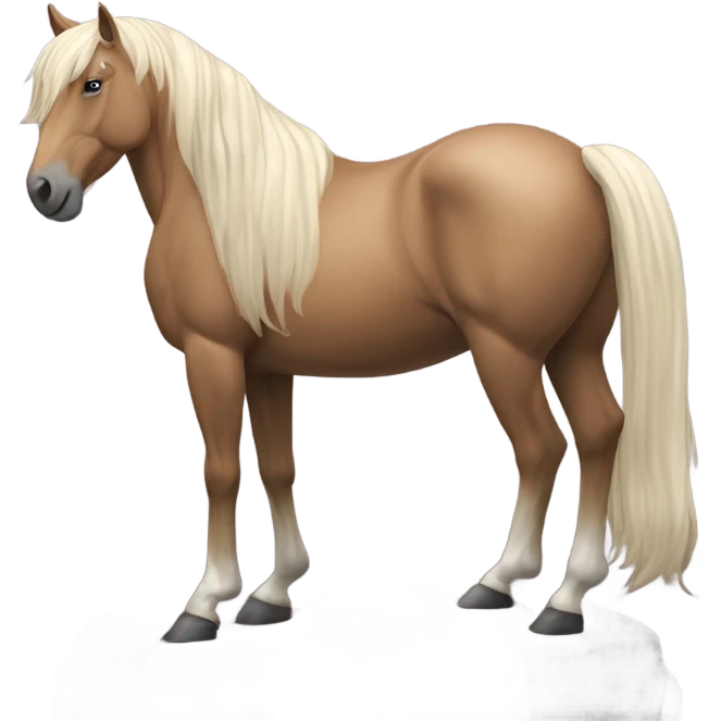 horse in mountains emoji
