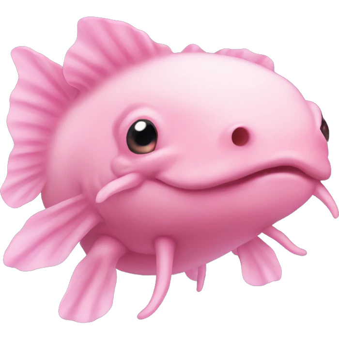 pink axolotle kissing emoji