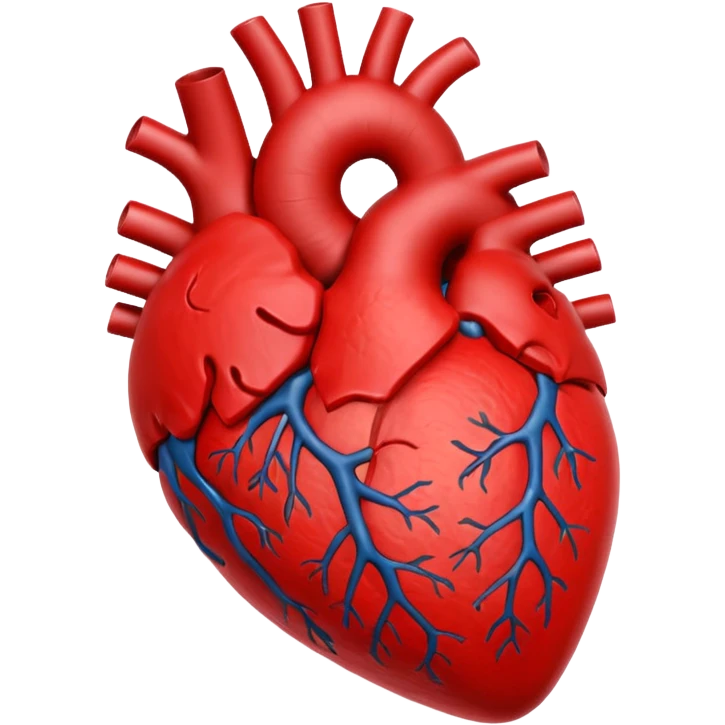 coração humano 3d emoji