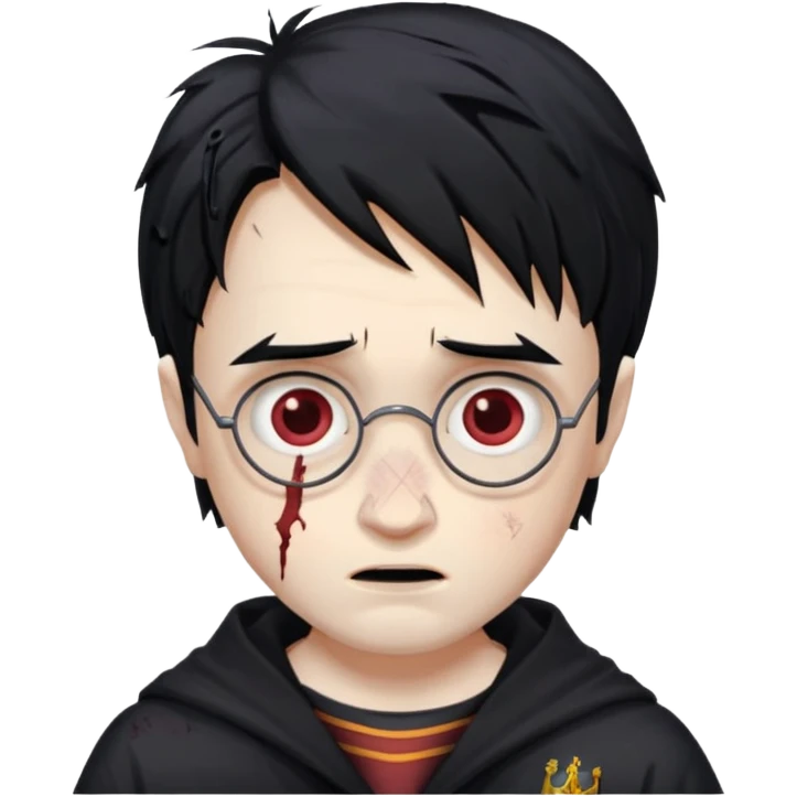 Harry Potter beaten up emoji