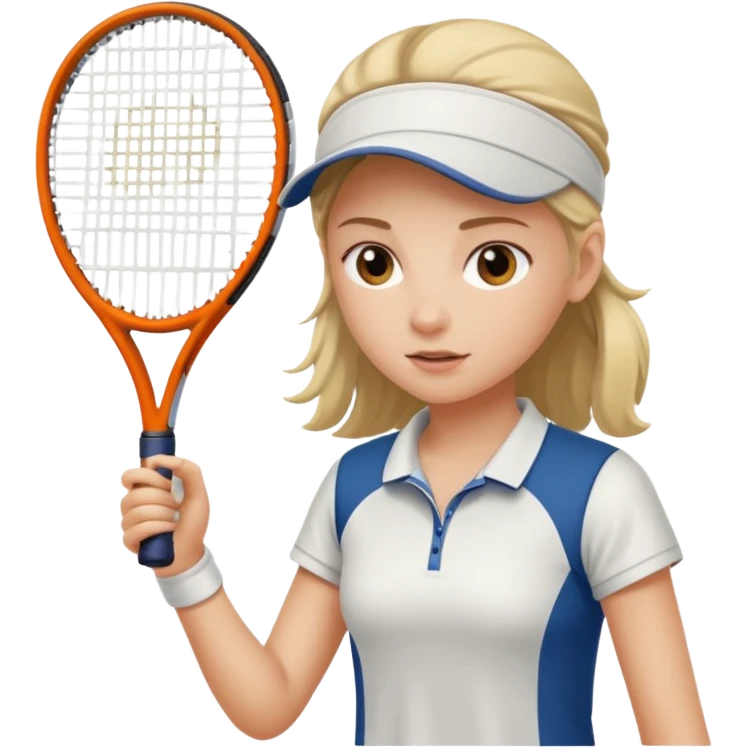 girl plays tennis emoji
