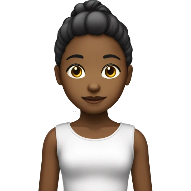 Una niña de pelo negro, blanquita bonita, dormida emoji