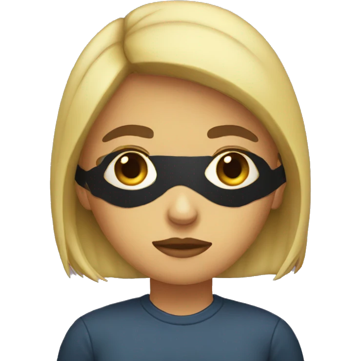 Sad woman with eye patch emoji