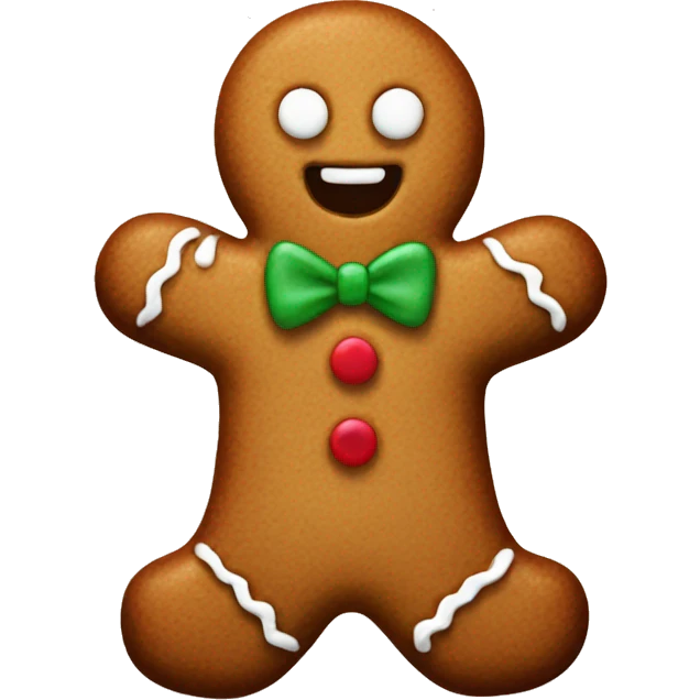 Gingerbread man emoji