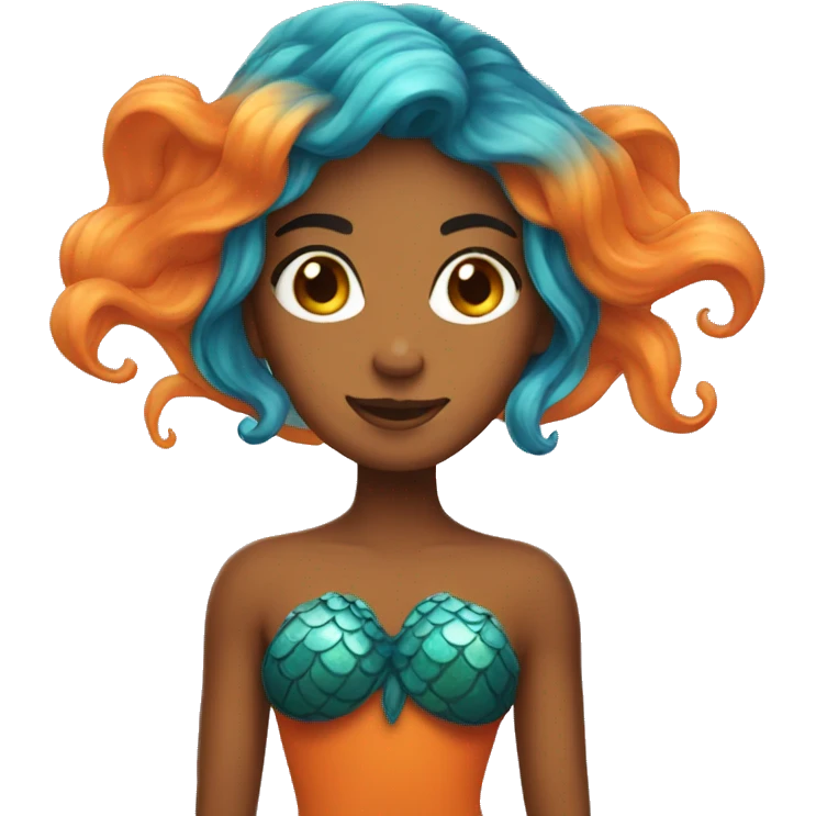 orange mermaid emoji