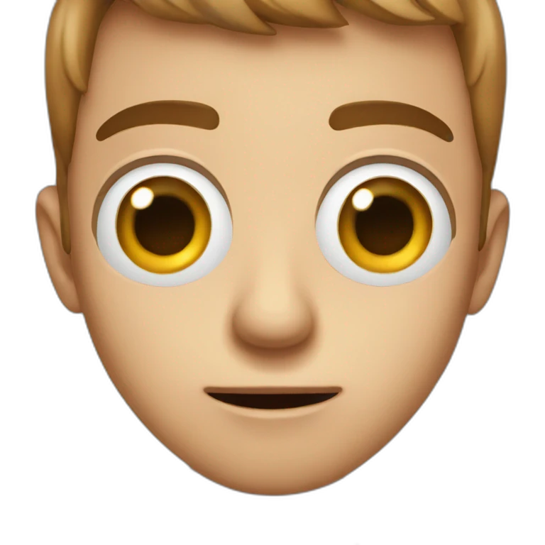 man big eyes surprised emoji