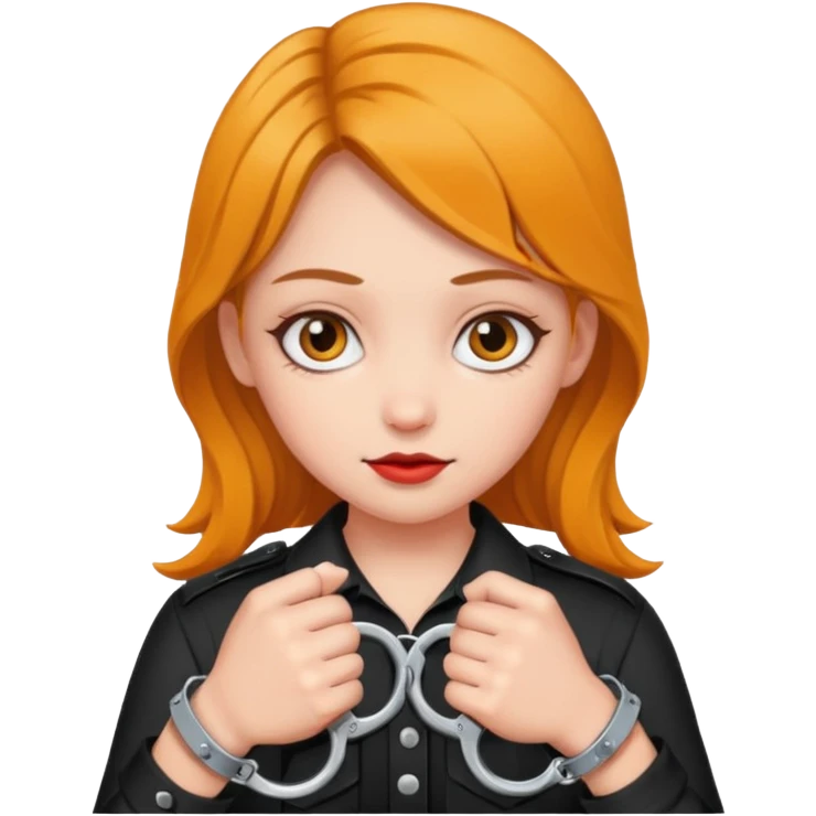 girl handcuffs emoji