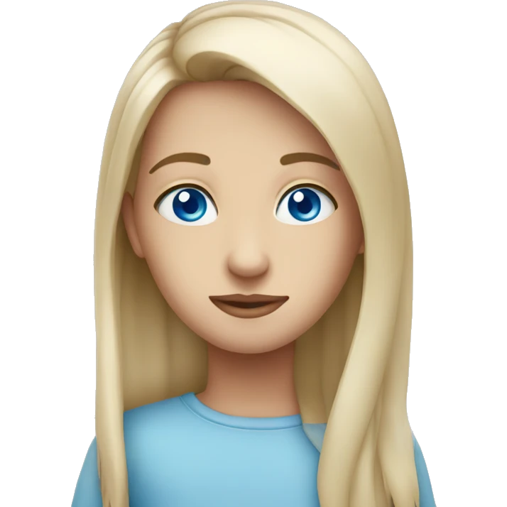 blue eyes emoji