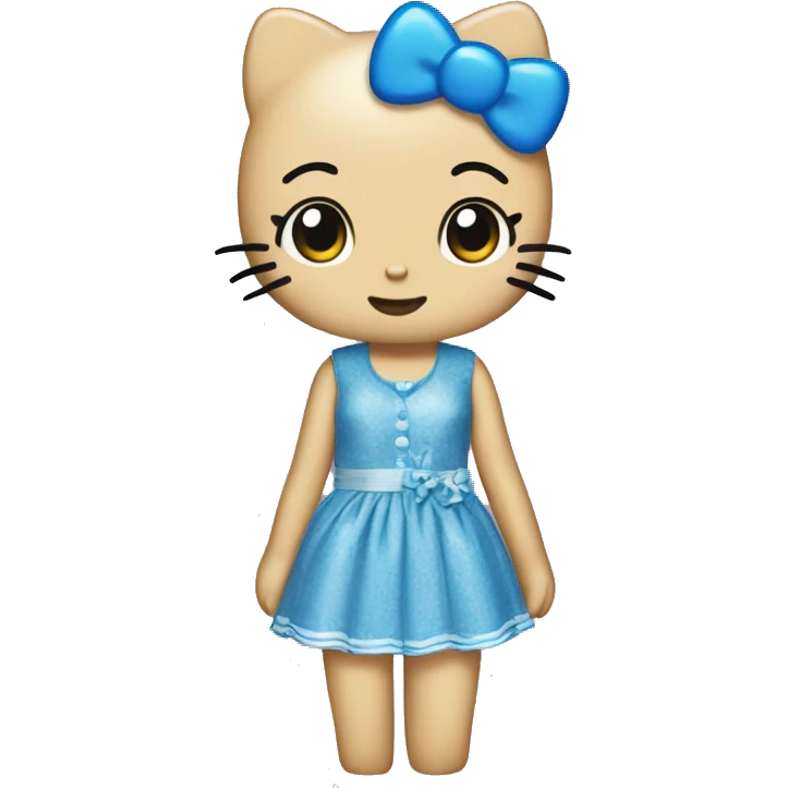 Hello kitty blue 💙 emoji