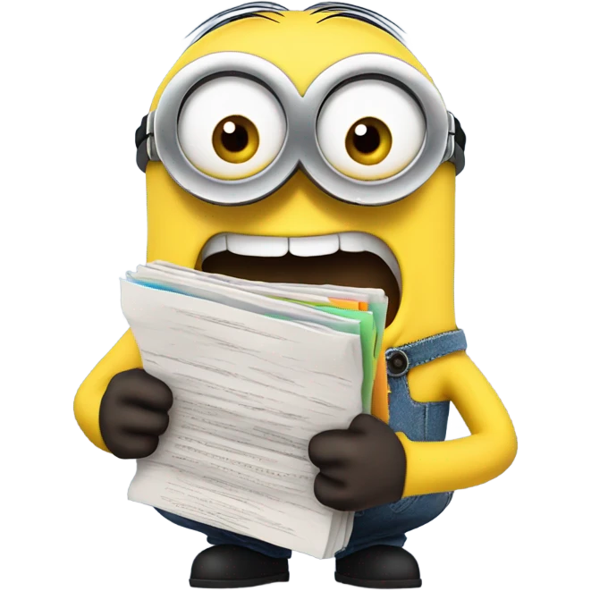 minion with messGES emoji