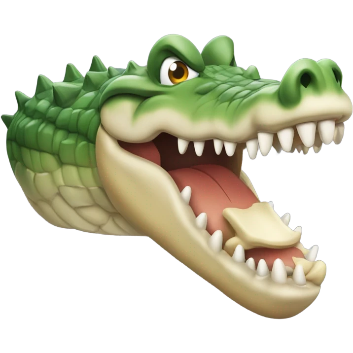 Croc eating a bone emoji